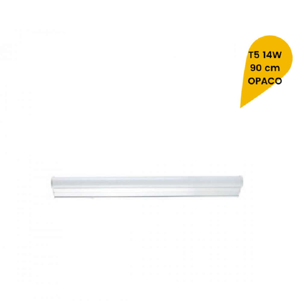 LEDVero T5 LED Tubo integrato opalino in bianco caldo 90cm Plafoniera LED